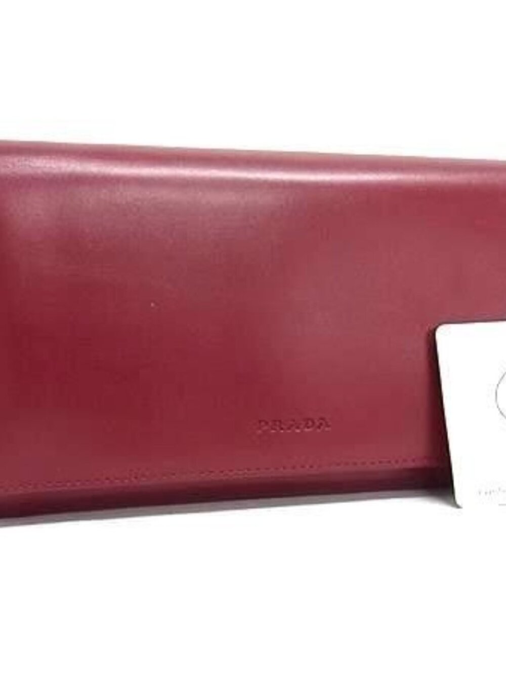 Prada Wallet Red Leather Bifold